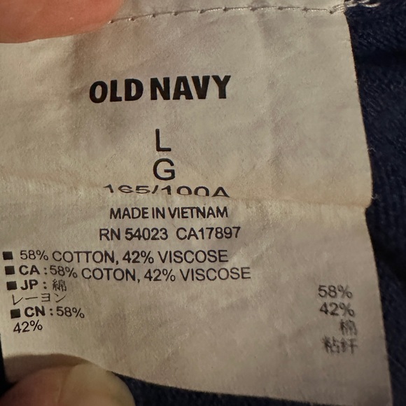 Old Navy royal blue button up cardigan, size large - Picture 8 of 9